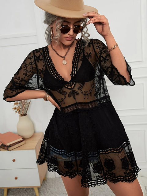 Sheer Lace Cover Up